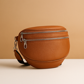 Stylish crossbody handbag for women with double zip and spacious interior, perfect for everyday use, work, and casual occasions.