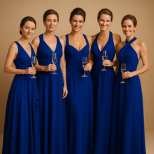 Variant image for Black Wrap Dress With Adjustable Straps and Pleated Waist | Mila-43