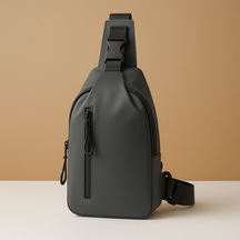 Men’s waterproof anti-theft crossbody bag with RFID protection and USB port—ideal for commuting and travel.
