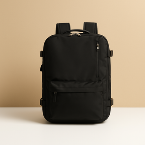 Women’s anti-theft travel backpack with wet compartment, padded straps, and 180-degree opening, ideal for vacations and daily use
