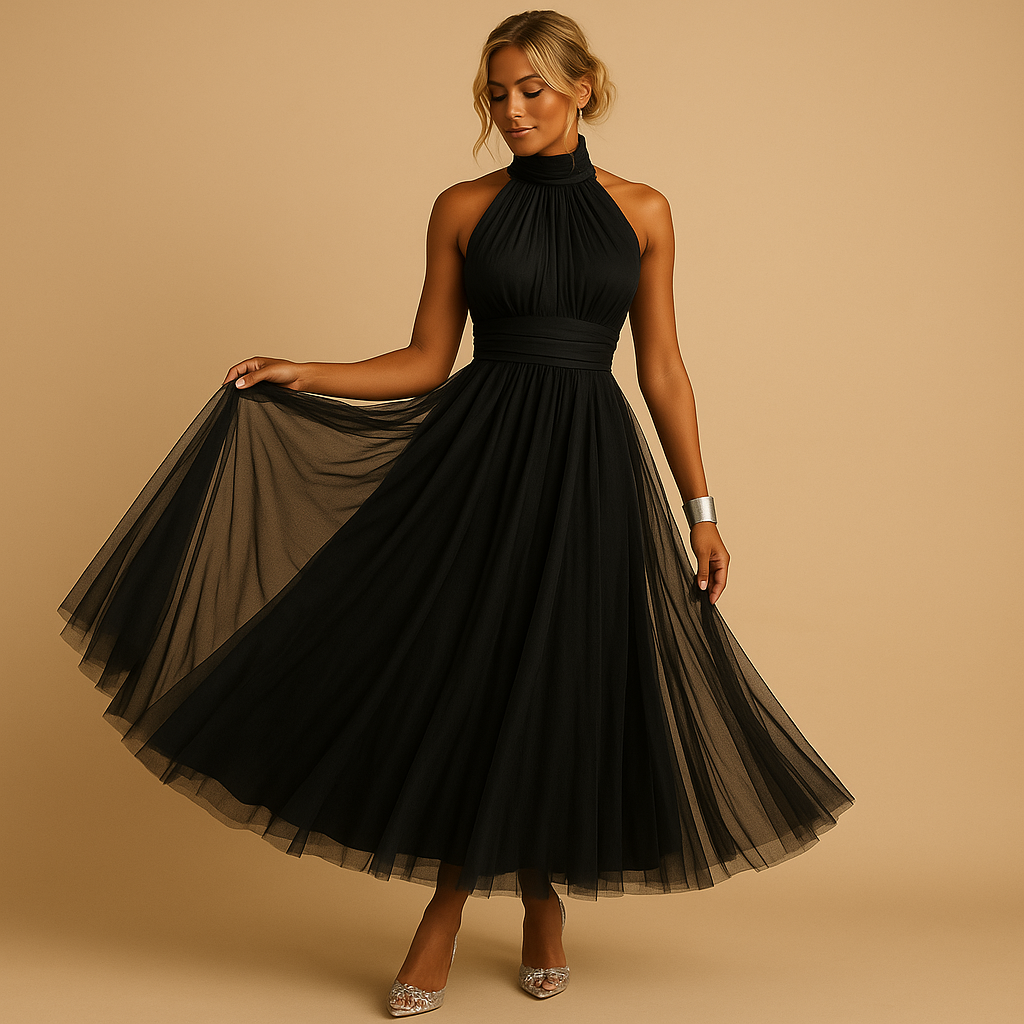 Elegant Summer Dress with Flattering Silhouette | Lucia-2
