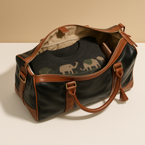 Women’s convertible garment travel bag with duffle design, water-resistant material, and wrinkle-free storage for stylish trips
