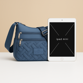 Women’s luxury crossbody bag with anti-theft features, hidden back pocket, and zip compartments, perfect for travel and daily use.