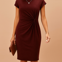 Black Shaping Dress for Women with Flattering Fit | Mia-4